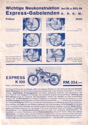 Express K 100 brochure 1935