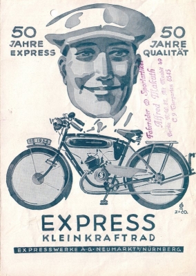 Express Kleinkraftrad brochure 1934