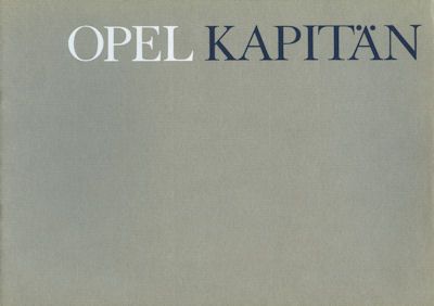Opel Kapitän Prospekt 1964