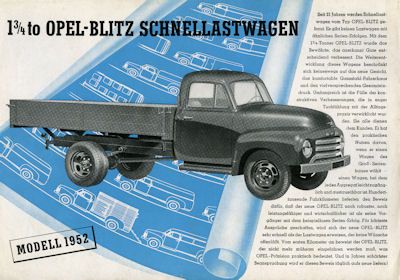 Opel Blitz brochure 1952