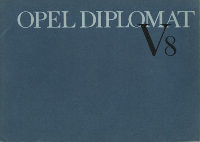 Opel Diplomat V 8 Prospekt 1964