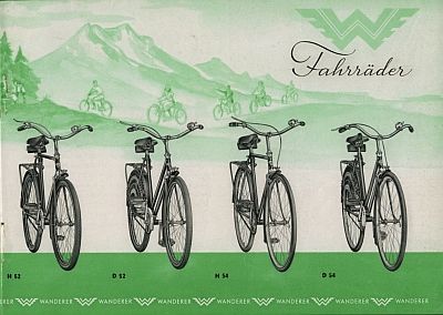 Wanderer Fahrrad Prospekt ca. 1954