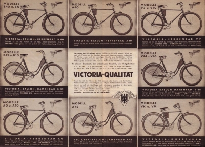 Victoria Fahrrad Programm 1935