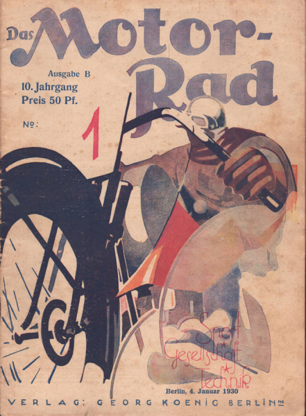 Das Motorrad 1930 Heft 1
