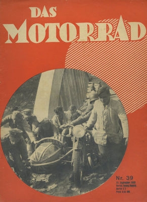 Das Motorrad 1939 Heft 39