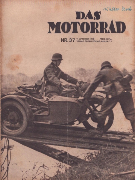 Das Motorrad 1940 Heft 37