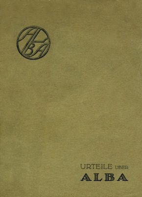 Urteile über Alba Broschüre 4.1923