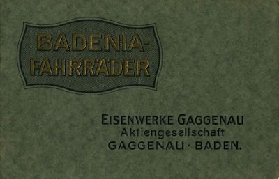 Badenia Fahrrad Programm 1922