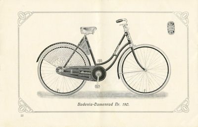 Badenia bicycle program 1922