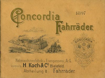 Concordia Fahrrad Programm 1897