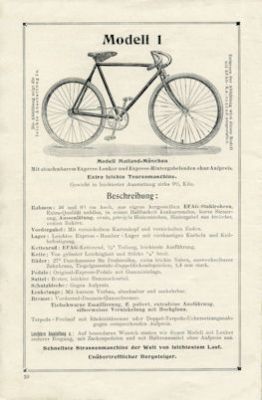 Express bicycle program 1919/20