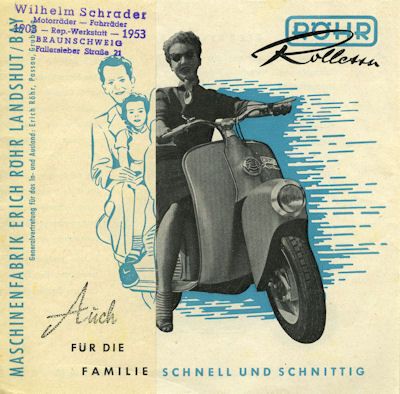 Röhr Rolletta scooter brochure ca. 1953