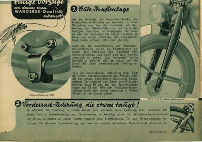 Wanderer Motorfahrrad Programm 11.1937