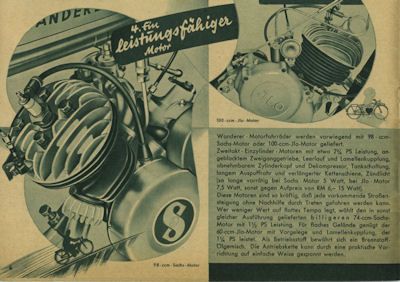 Wanderer Motorfahrrad Programm 11.1937