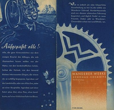 Wanderer Motor-Fahrräder Prospekt 2.1935