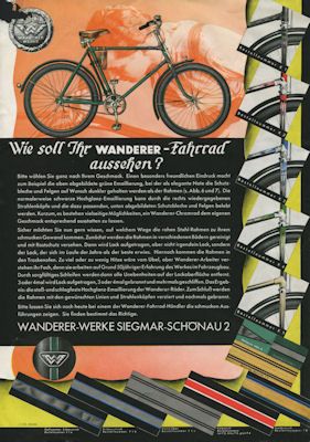 Wanderer Fahrrad Farben 9.1935