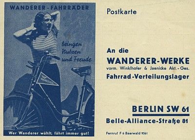 Wanderer Ansichtskarte 9.1935