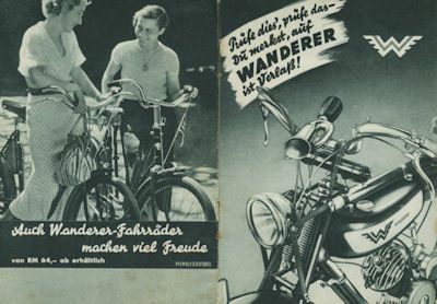 Wanderer Motorfahrrad Programm 12.1935