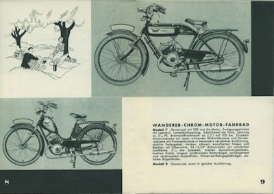 Wanderer Motorfahrrad Programm 12.1935