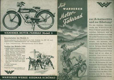 Wanderer Motorfahrrad Programm 4.1936