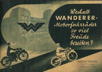 Wanderer Motorfahrrad Programm 12.1936