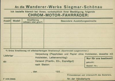 Wanderer Ansichtskarte 3.1936