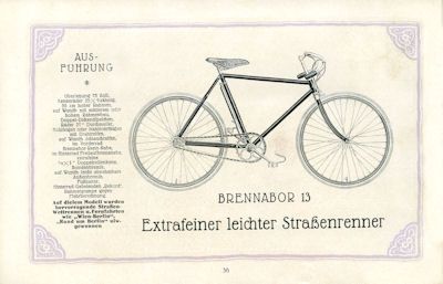 Brennabor program bicycle 1922/23