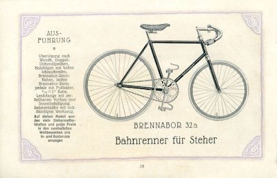 Brennabor Programm Fahrrad 1922/23