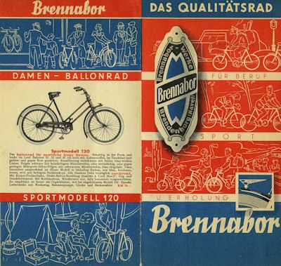 Brennabor Fahrräder Prospekt 1930er Jahre