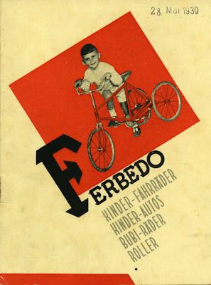 Ferbedo bicyles for kids brochure 1930