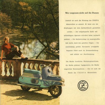 CZ Cezeta scooter brochure 1972