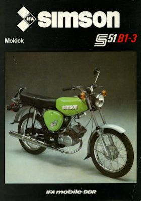 Simson Mokick S 51 B1-3 Prospekt 1987