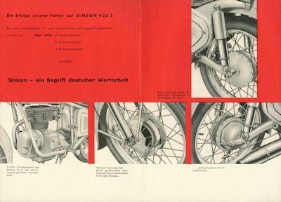 Simson 425 S brochure 1955