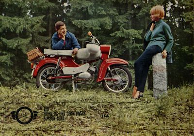Simson Kleinkraftrad Sperber SR 4/3 Prospekt 1965