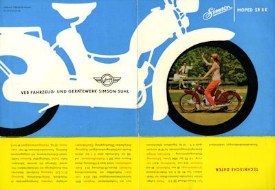 Simson Moped SR 2 E Prospekt 1963
