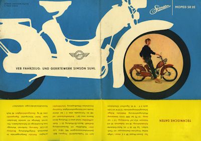 Simson Moped SR 2 E Prospekt 1961