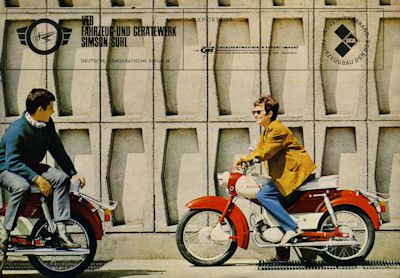 Simson Moped Spatz SR 4-1 Prospekt 1966