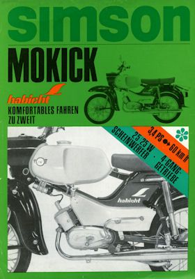 Simson Mokick Habicht SR 4-4 Prospekt 1972