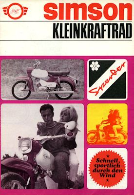 Simson Kleinkraftrad SR 4/3 Sperber Prospekt 1970