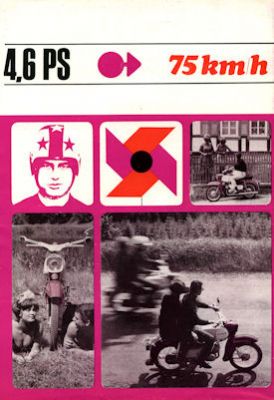 Simson Kleinkraftrad SR 4/3 Sperber Prospekt 1970