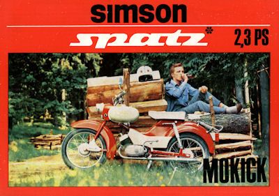 Simson Moped Spatz SR 4-1 Prospekt 1968