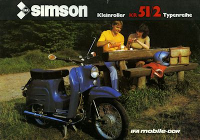 Simson Kleinroller KR 51/2 Prospekt 1981