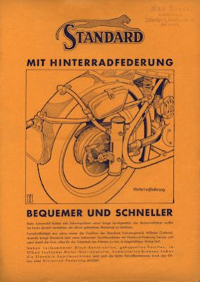 Standard Hinterradfederung brochure ca. 1939