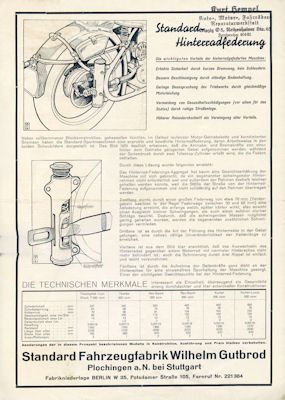 Standard Programm 1939