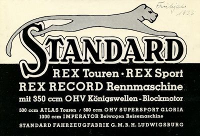 Standard Rex brochure 1933