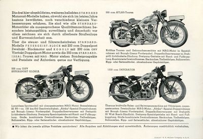 Standard Rex brochure 1933