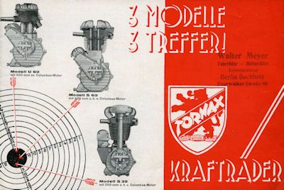 Tornax Programm 1930er Jahre