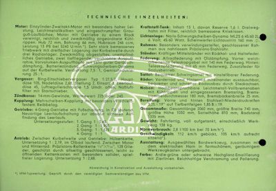 Ardie B 252 Prospekt 1952