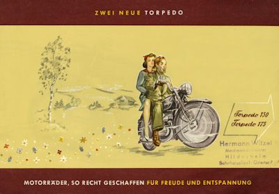 Torpedo Modell 150 und 175 Prospekt 1950er Jahre