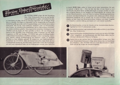 Victoria fährt Weltrekord brochure 1951